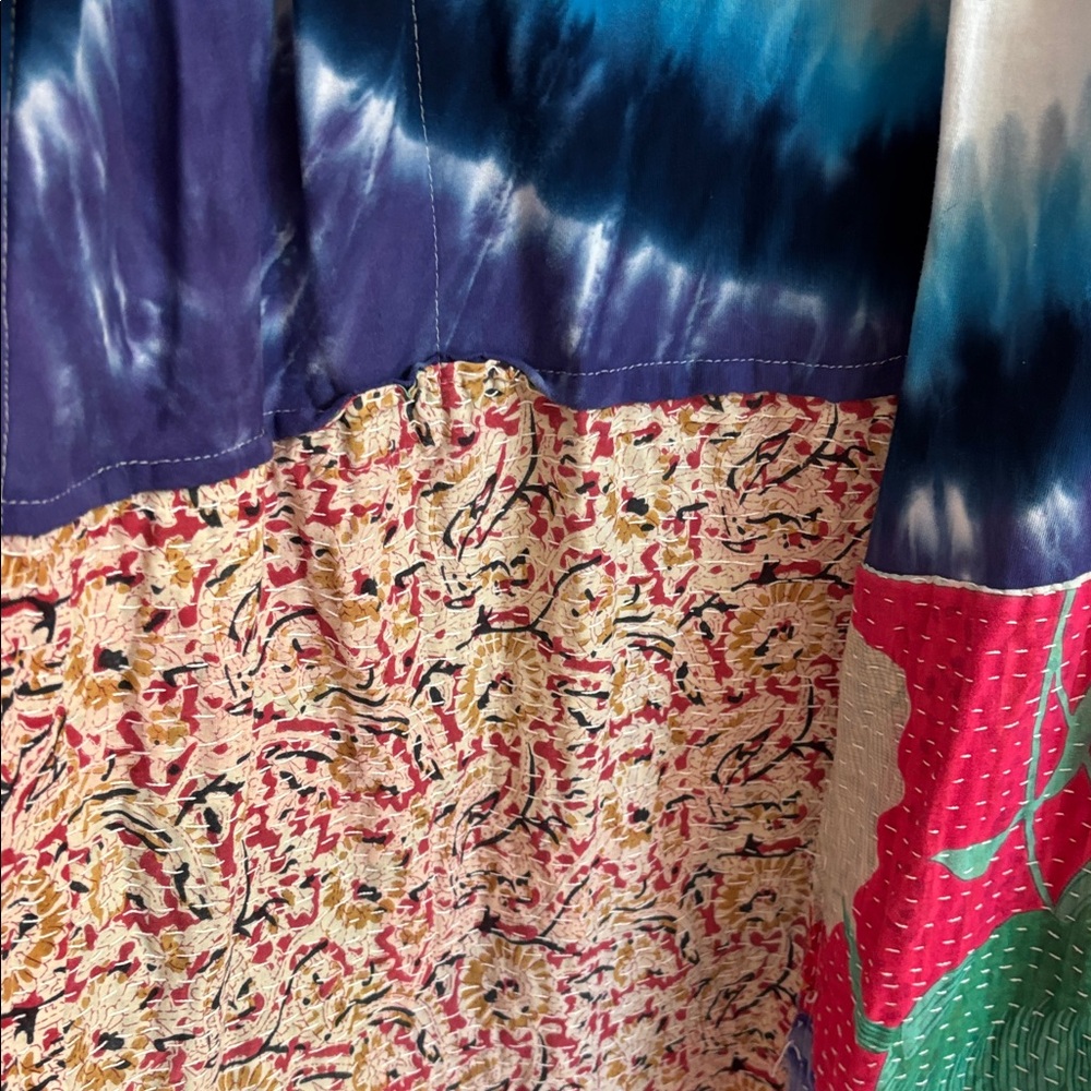 Gildan Multicolor Tie-Dye & Patchwork Tunic - image 3
